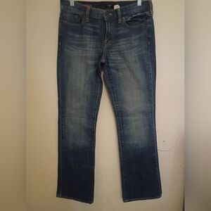 J. Crew Hipslung Women's Denim Jeans Distressed‎ Sz 29R 301/2 L